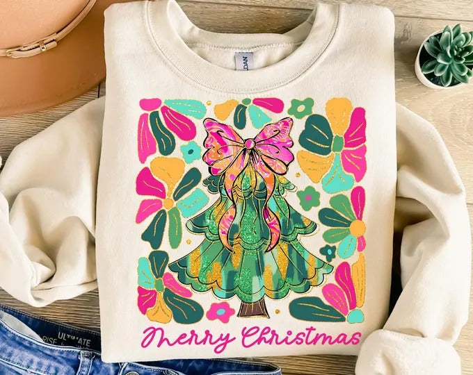 Hot Pink Mosaic Tree Crew