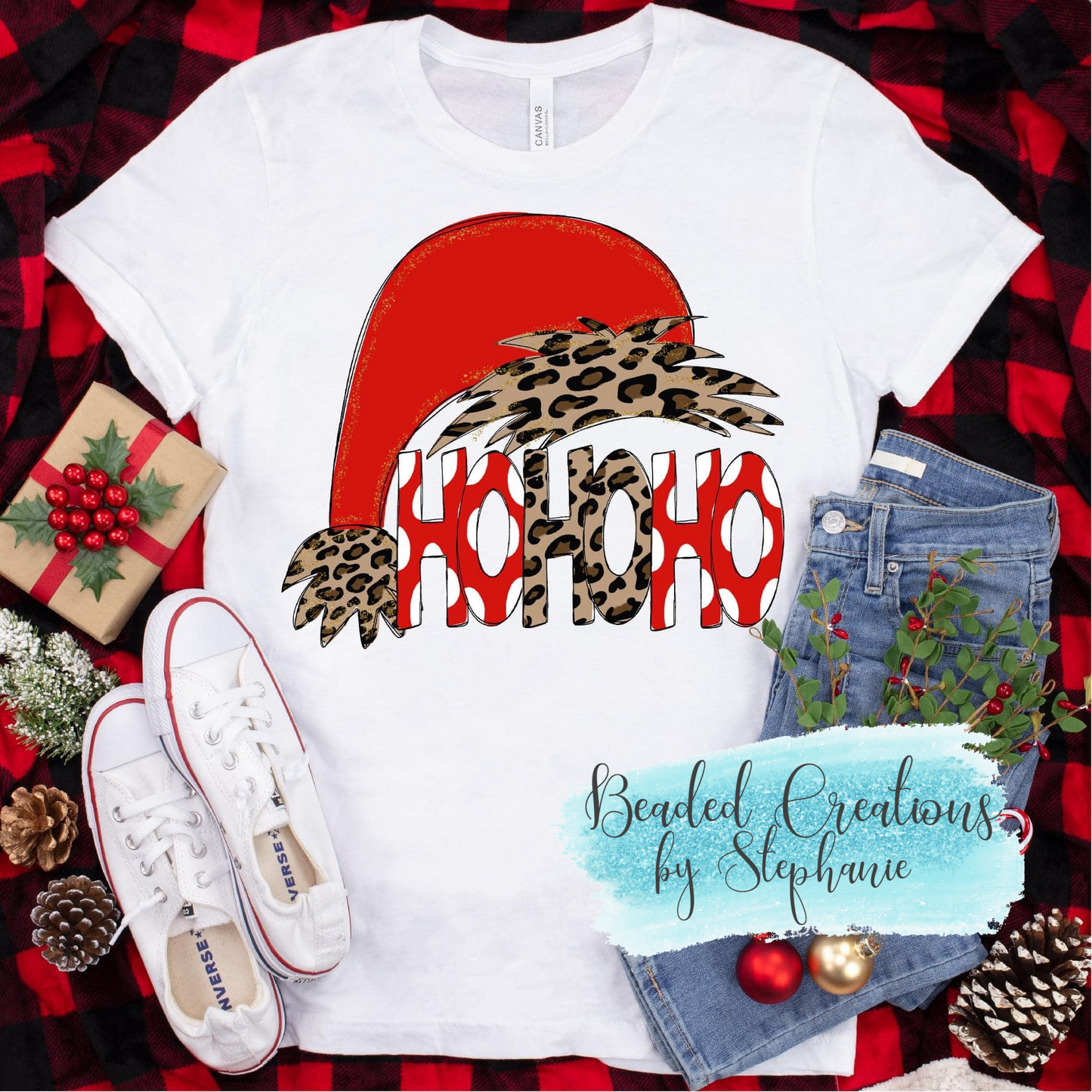 Ho Ho Ho Leopard Hat