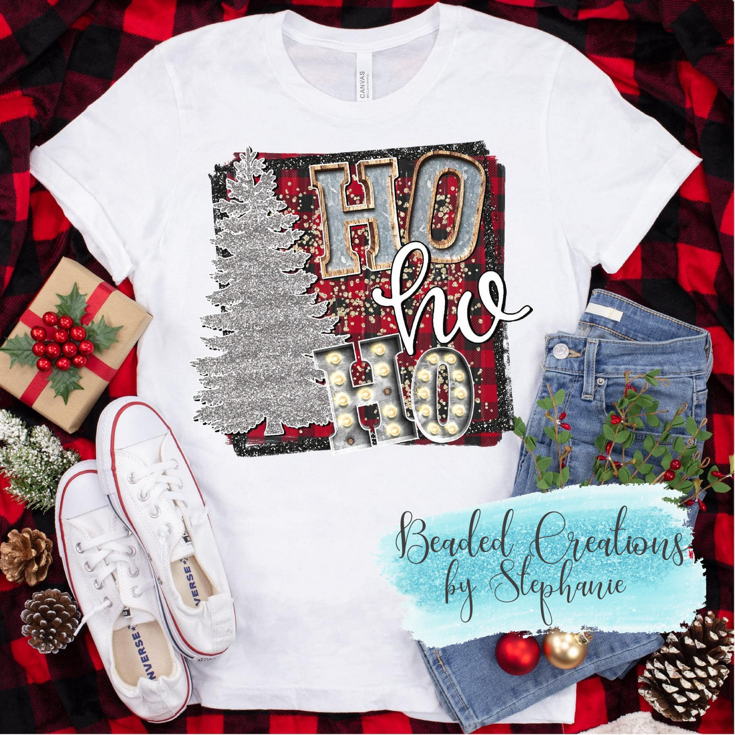 Ho Ho Ho Silver Tree