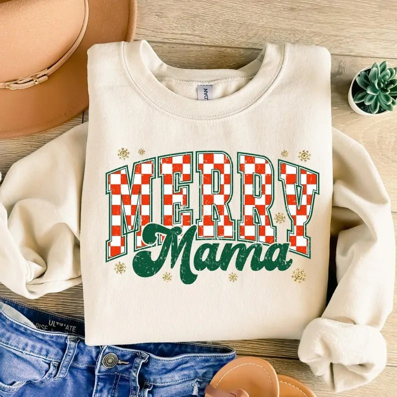 Merry Mama Checkered Crew