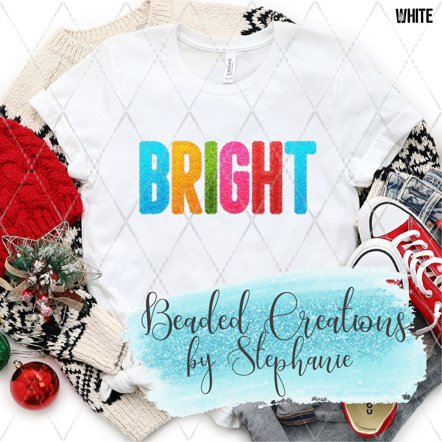 Bright Fuzzy Multi Color