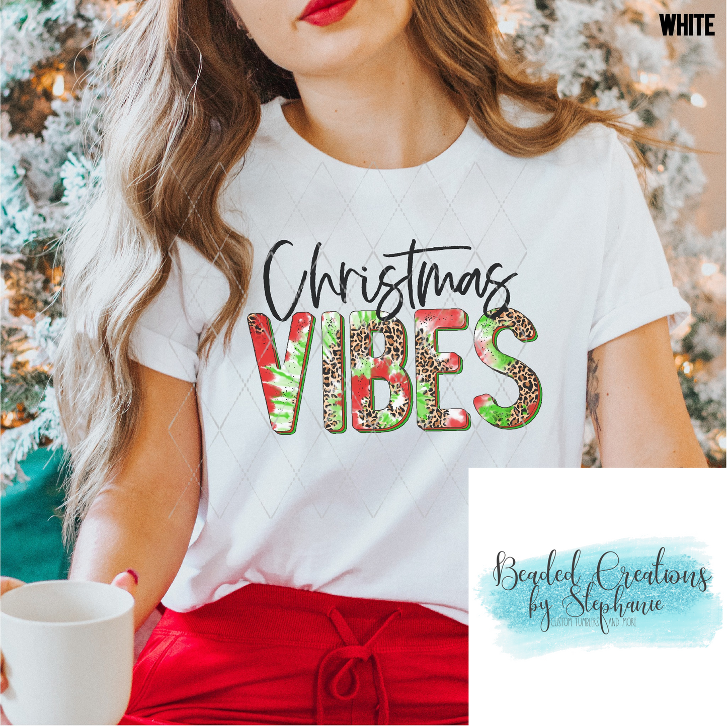 Christmas Vibes Tie Dye