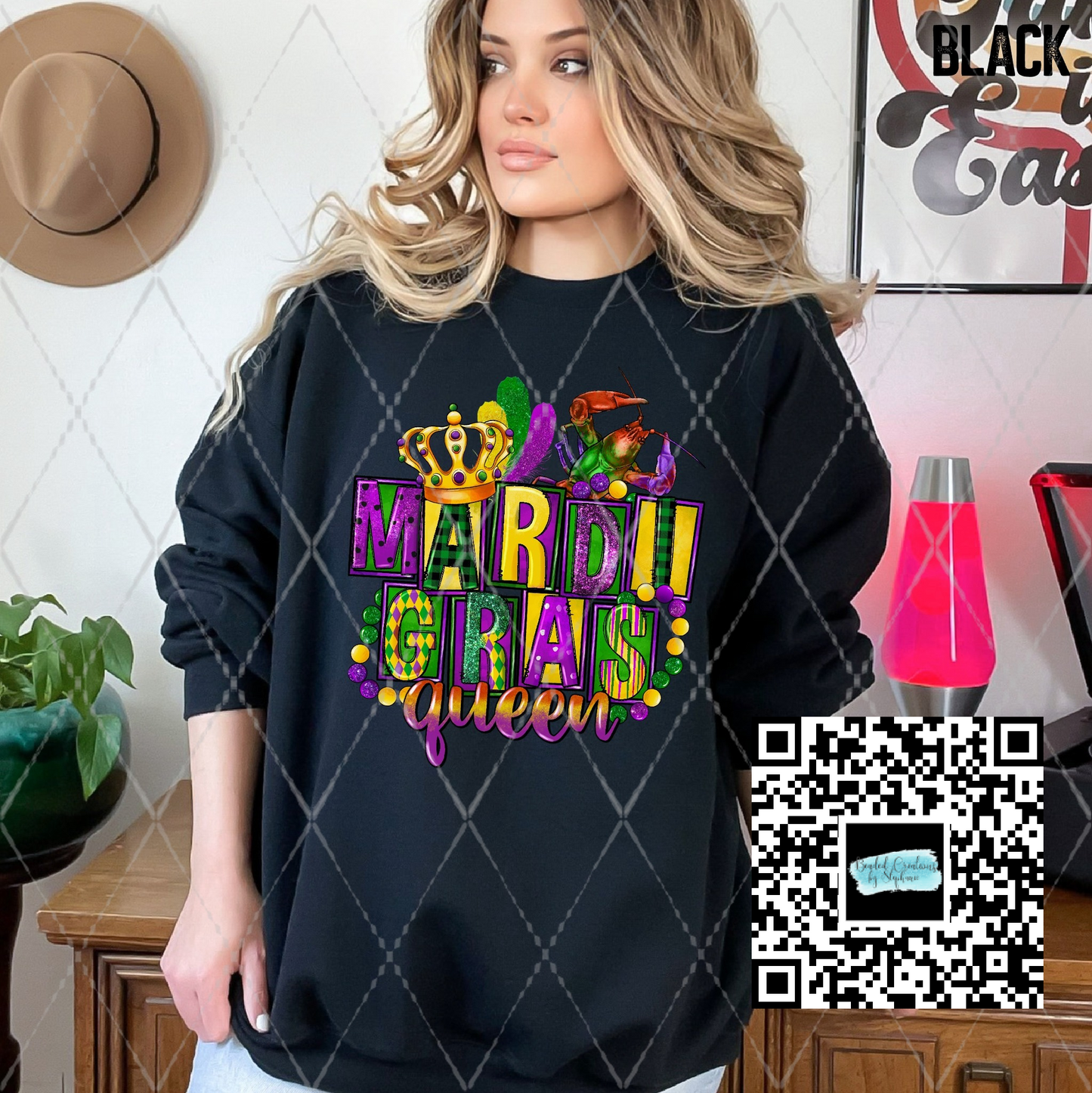 Mardi Gras Queen Crown Multi Color