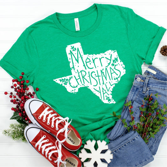 Merry Christmas Yall Texas