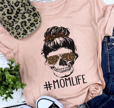 Leopard Mom Life Skeleton