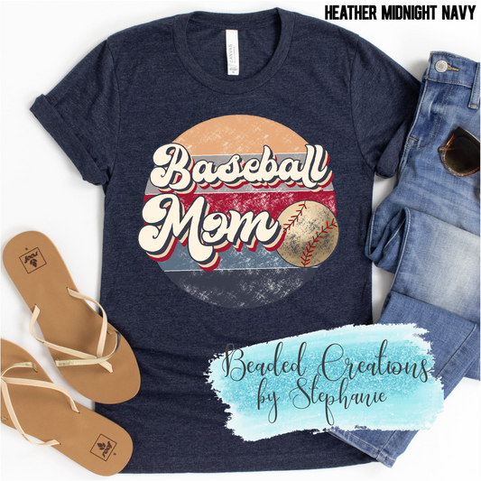 Baseball Mom Color Circle