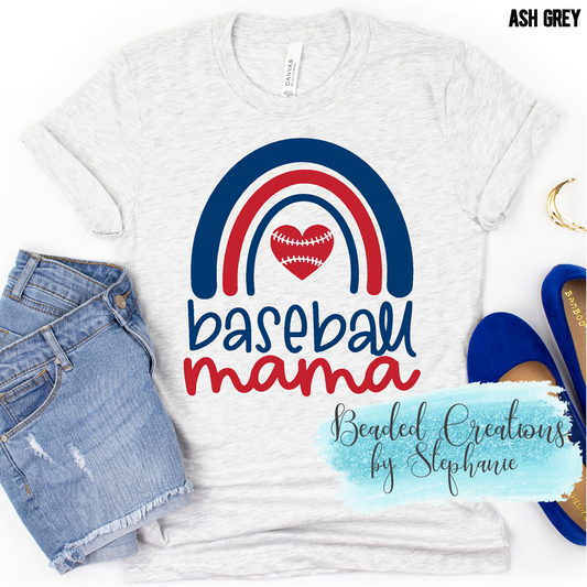 Baseball Mama Rainbow