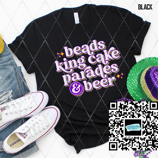 Beads King Cake Parade Beers