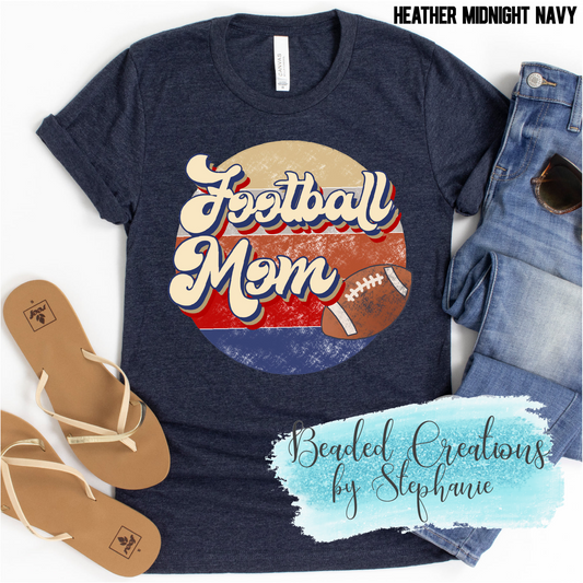 Football Mom Colored Circle