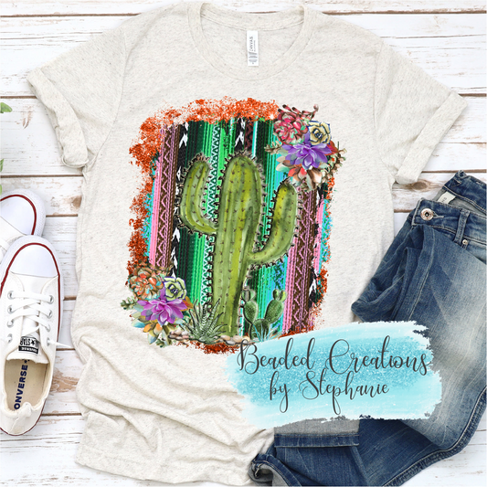 Full Color Watercolor Cactus