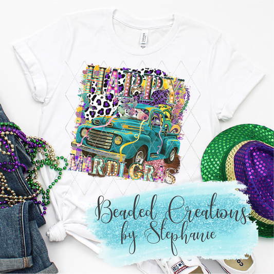 Happy Mardi Gras Truck