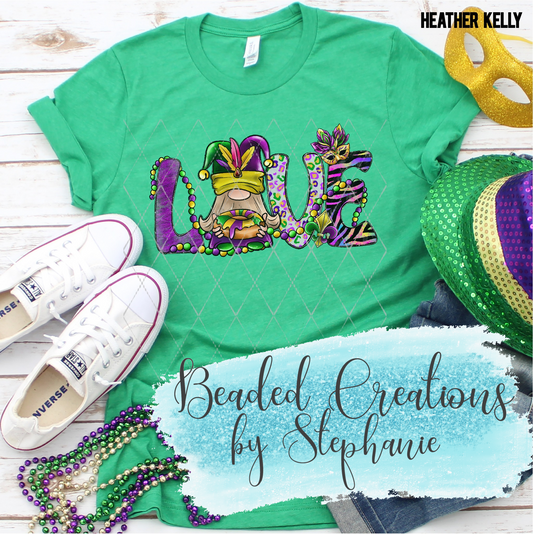 Love Gnome Mardi Gras