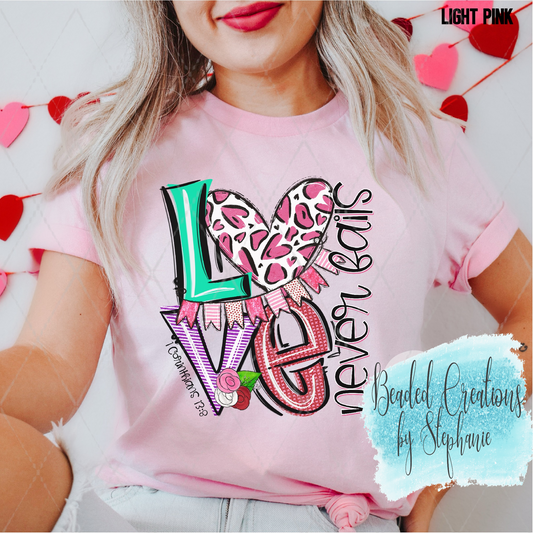 Love Never Fails Drawn