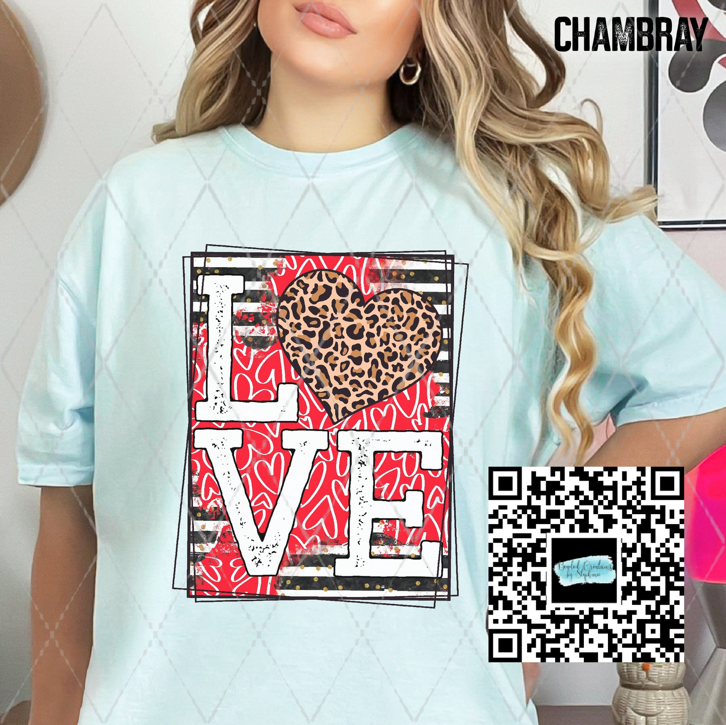 Love Stacked Red Splash