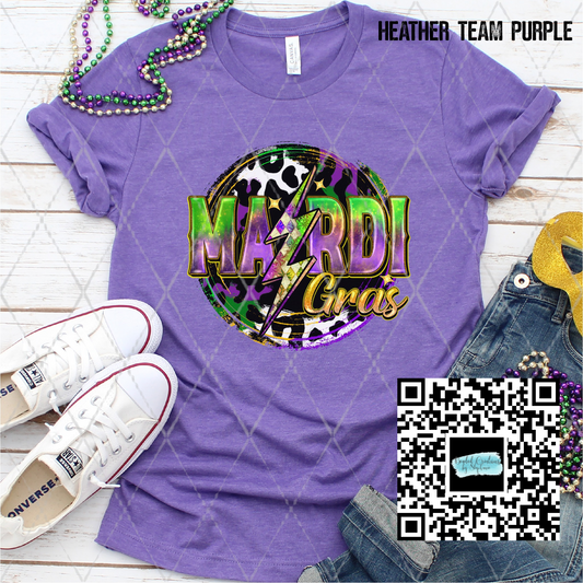 Mardi Gras Bolt Cow