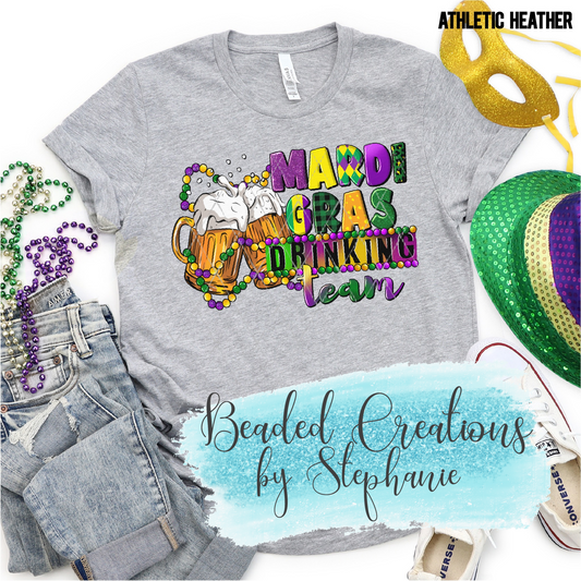 Mardi Gras Drinking Team Grey