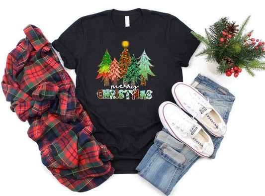 Merry Christmas Trees Country